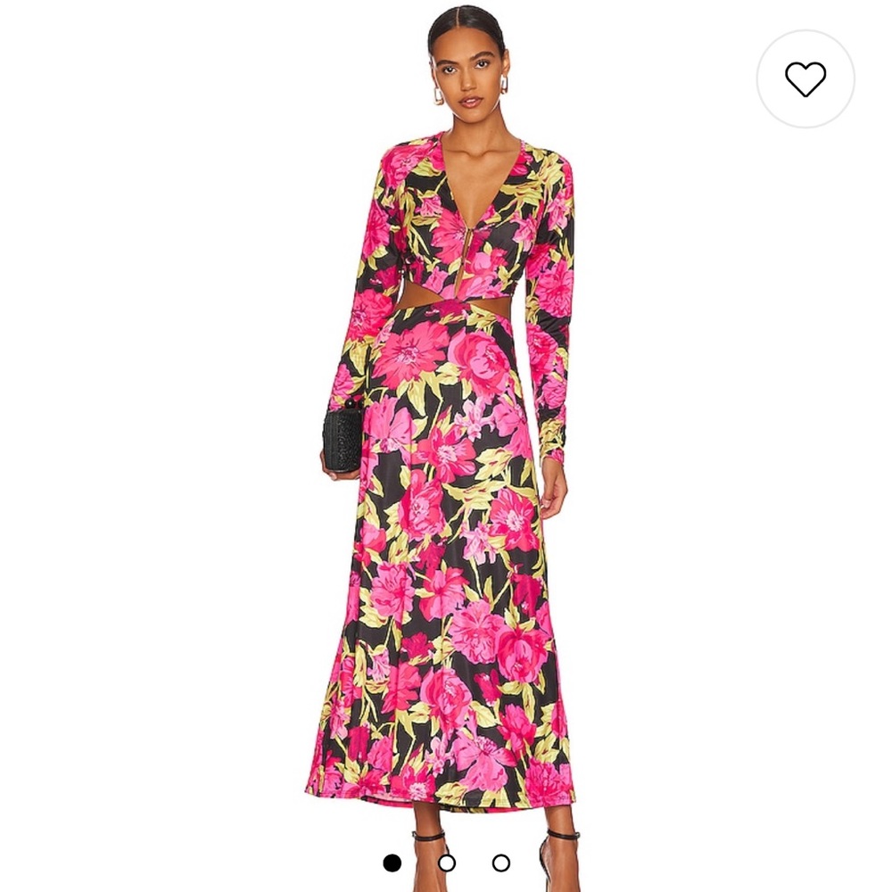 AFRM Assi Dress in Fuchsia Garden XS